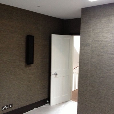 Installing Silk Wallpaper, Altfield Collection, St Johns Wood, London